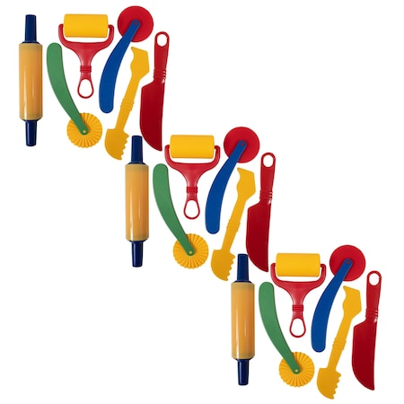 Ready 2 Learn Dough Tools, 6 Per Set, 3PK CE10011